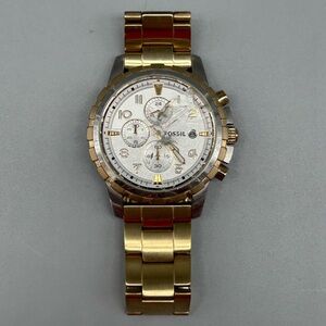 Fossil Watch Dean Chronograph 2 Tone Gold FS4795-